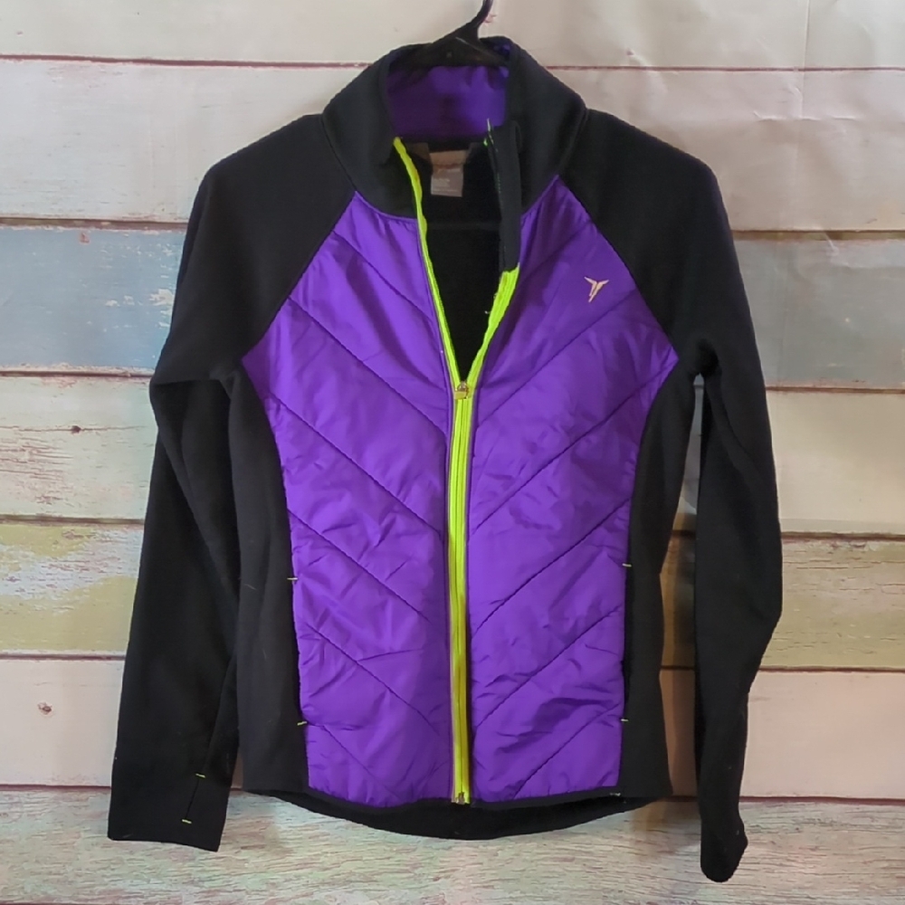 Women's Purple and Black Jacket
